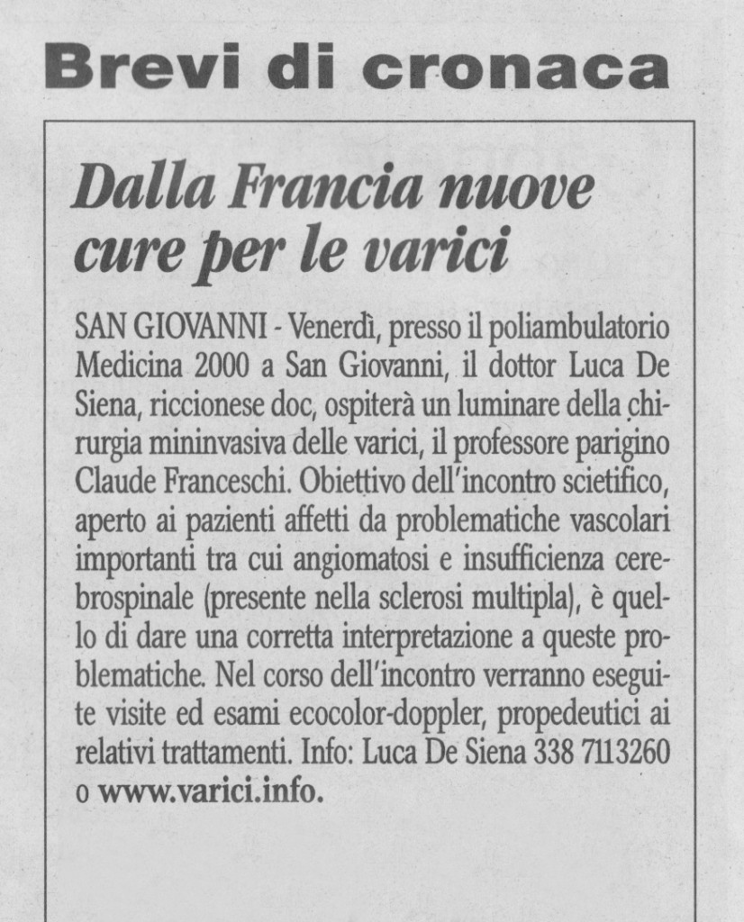 Nuove-cure-per-le-varici Dalla Francia nuove cure per le varici